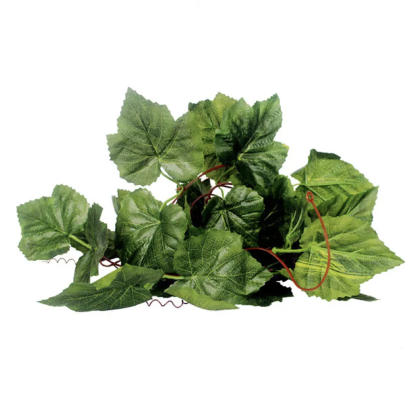 Fake leaf grape vine strand 2.3m fake leaves reptile enclosure decoration