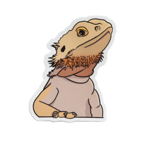 Bearded dragon sticker australian made reptile gift bearded dragon lizard sticker