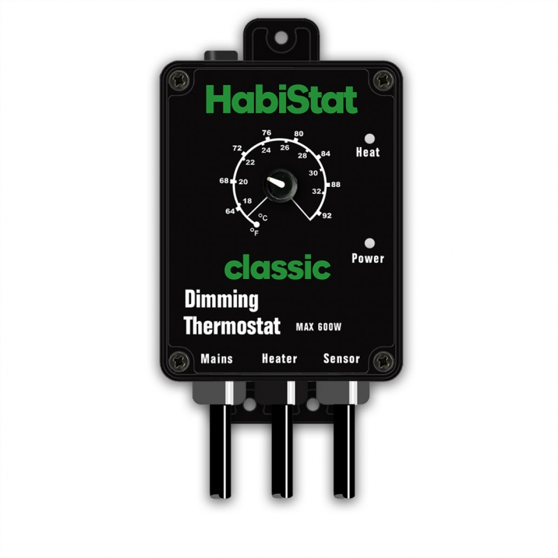 Habistat classic dimming thermostat black 600w