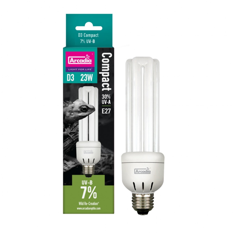 Arcadia 7% D3 UVB Forest Compact e27 Compact UVB Bulb