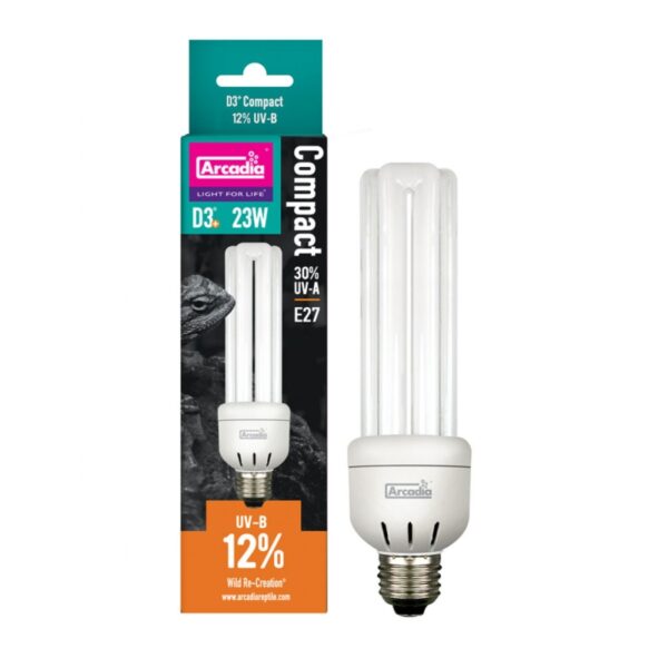 Arcadia 12% D3 UVB Desert Compact e27 Compact UVB Bulb